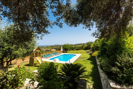 pool and garden